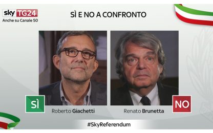 Referendum sì o no, il confronto tra Giachetti e Brunetta
