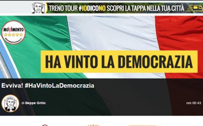 Referendum, Grillo: "Ha vinto democrazia. Al voto con Italicum"