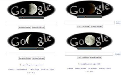 Eclissi di Google... Ma è una dedica per la Luna