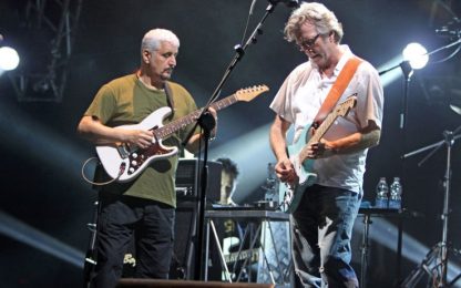 Pino Daniele ed Eric Clapton insieme sul palco