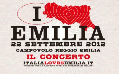 Italia loves Emilia fa sold out: 150mila biglietti venduti