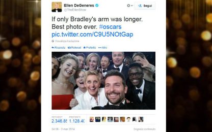 Oscar, selfie delle star: è la foto più ritwittata di sempre