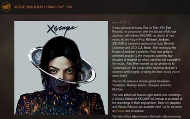 "Xscape", Michael Jackson rivive con 8 brani inediti
