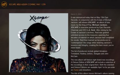 "Xscape", Michael Jackson rivive con 8 brani inediti