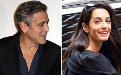 Clooney e Amal Alamuddin, festa di fidanzamento a Malibù