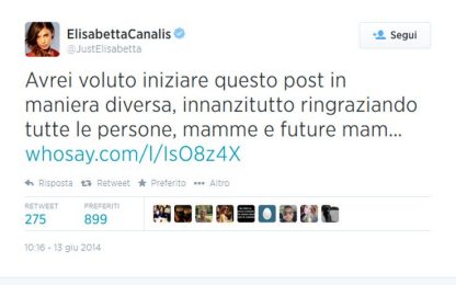 Elisabetta Canalis ha perso il bimbo: "Dolore inspiegabile"