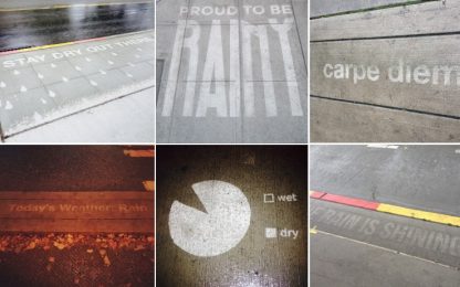 Rainworks!, e la street art si vede solo quando piove