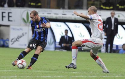 Tegola sull'Inter: Sneijder in forte dubbio per la Samp