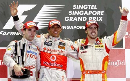 Hamilton brilla a Singapore: ''La vittoria? Tutto facile''