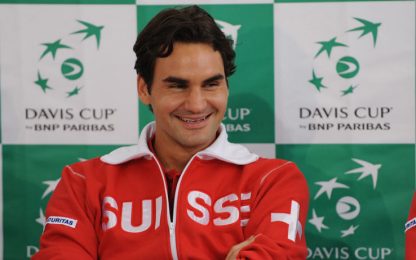 Coppa Davis, Del Piero fa visita a Federer