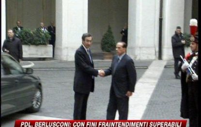 Pdl, Berlusconi: "Con Fini fraintendimenti superabili"
