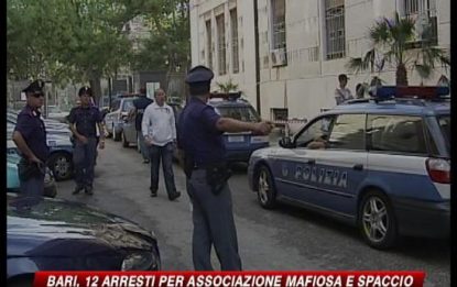 Bari, 12 arresti per associazione mafiosa e spaccio