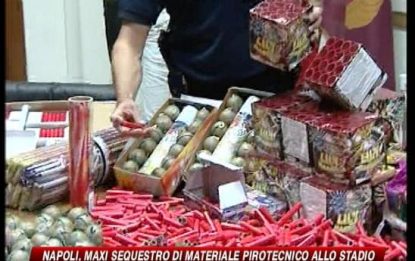 Napoli, sequestro materiale esplodente al San Paolo