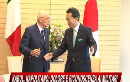 Giappone, Napolitano incontra il premier Hatoyama