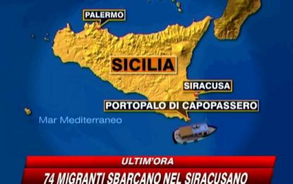 Migranti, 74 clandestini sbarcano nel siracusano
