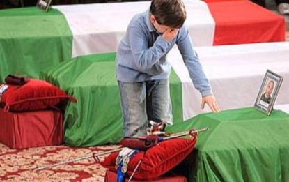 L'Italia dice addio ai caduti di Kabul