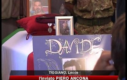 Lecce piange Davide Ricchiuto, il parà morto a Kabul