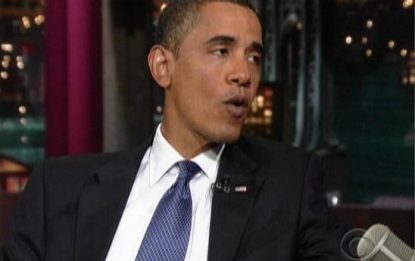 Obama da Letterman: "Il Paese è stanco della guerra"
