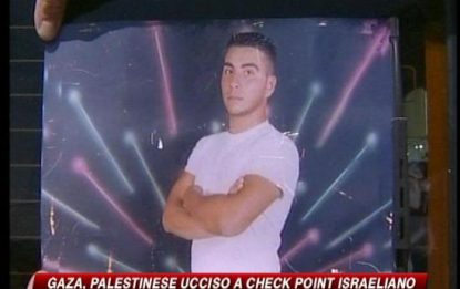 Israele, palestinese ucciso a un check-point