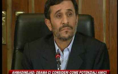 Ahmadinejad a Obama: Iran potenziale amico