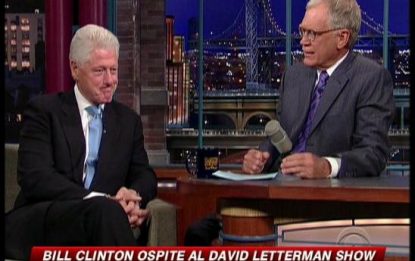 I segreti di Bill Clinton al David Letterman Show