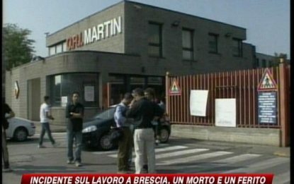 Incidente sul lavoro a Brescia: un morto
