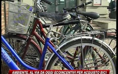 Ecoincentivi, 14milioni di euro per le biciclette