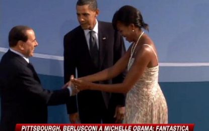 Pittsburgh, Berlusconi a Michelle Obama: fantastica