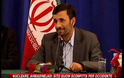 Nucleare, Ahmadinejad: sito Quom duro colpo per l'Occidente