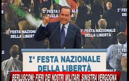 Berlusconi: l'opposizione si vergogni sull'Afghanistan