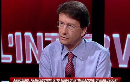 Annozero, Franceschini: il governo intimidisce la stampa