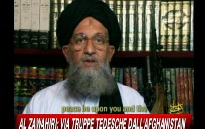 Afghanistan, Al Zawahiri alla Germania: "Ritiratevi"