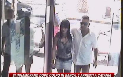 Si innamorano dopo colpo in banca: 2 arresti a Catania