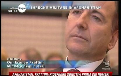 Afghanistan, Frattini: i terroristi continueranno a colpire
