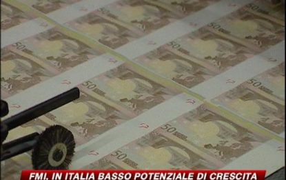 Fmi, in Italia basso potenziale di crescita economica