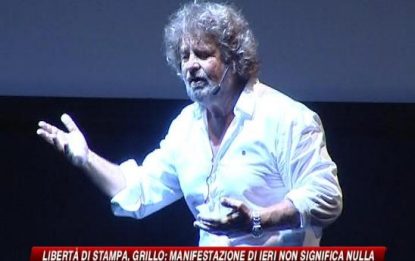 Libertà di stampa, Grillo: una manifestazione inutile