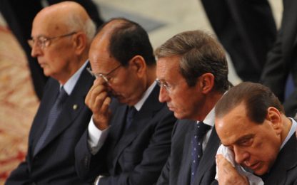Berlusconi: rispettatemi. Schifani e Fini al Colle
