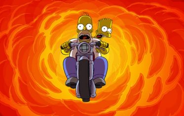 Homer alle Olimpiadi e il curling si tinge di giallo...