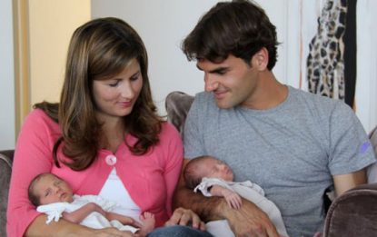 Federer, su Facebook la prima foto delle figlie