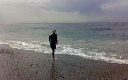 Da Messina a Scilla: lo Stretto a nuoto senza una gamba