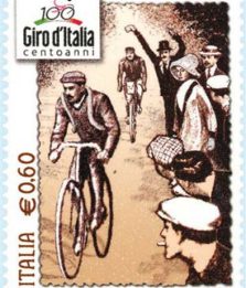 Ciclismo, arriva il francobollo per il Giro del Centenario