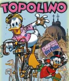 Topolino al Giro d'Italia, sui pedali per il Centenario