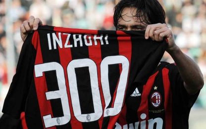Inzaghi fa 300, il Milan passa 5-1 a Siena. Frena la Roma