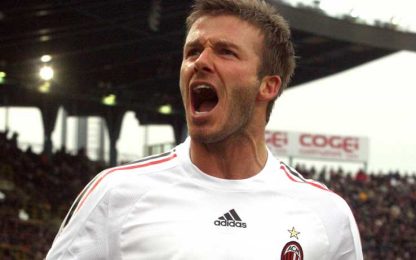 Beckham al primo gol: giocare per il Milan è speciale