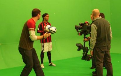 Ronaldinho e Pato a Sky: guarda foto e video del backstage