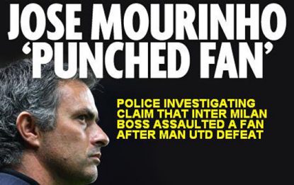 Attacco a Mourinho: accusato per pugno ad un fan del Man Utd