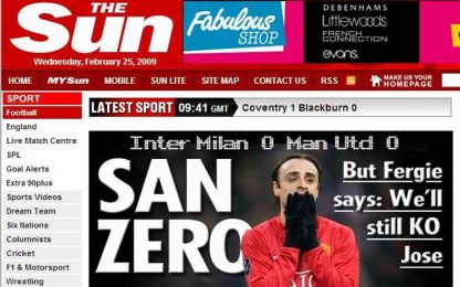 Stampa inglese unanime: Italia surclassata da Man U&Arsenal
