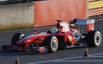 La F60 scende in pista con Massa. GUARDA LA CAMERA CAR!