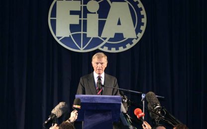 F1, Mosley tiene duro: ''Non mollo il comando della Fia''