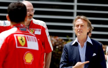 epa01727989 (FILE) A file picture dated 26 April 2009 shows Italian Luca di Montezemolo, Ferrari President and chairman of FIAT, in the paddock before the Formula One Grand Prix of Bahrain at the Bahrain International Circuit in Sakhir, Bahrain. Ferrari said it won't race in next season's Formula One championship unless the sport's governing body revokes its new budget cap. The Italian team, which has been involved in all 60 seasons of F1 competition, said on 12 May 2009 the new FIA guidelines were arbitrary and would set a double standard. It said equal rules are necessary for the sport to continue.  EPA/MAZEN MAHDI
